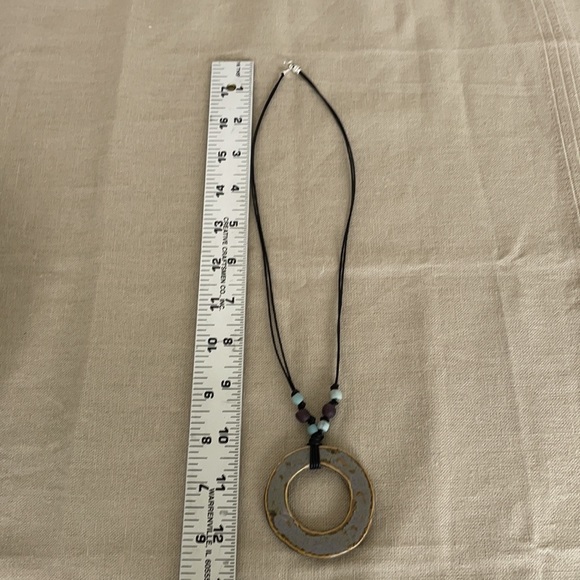 Ceramic necklace with glass beads - Picture 6 of 8